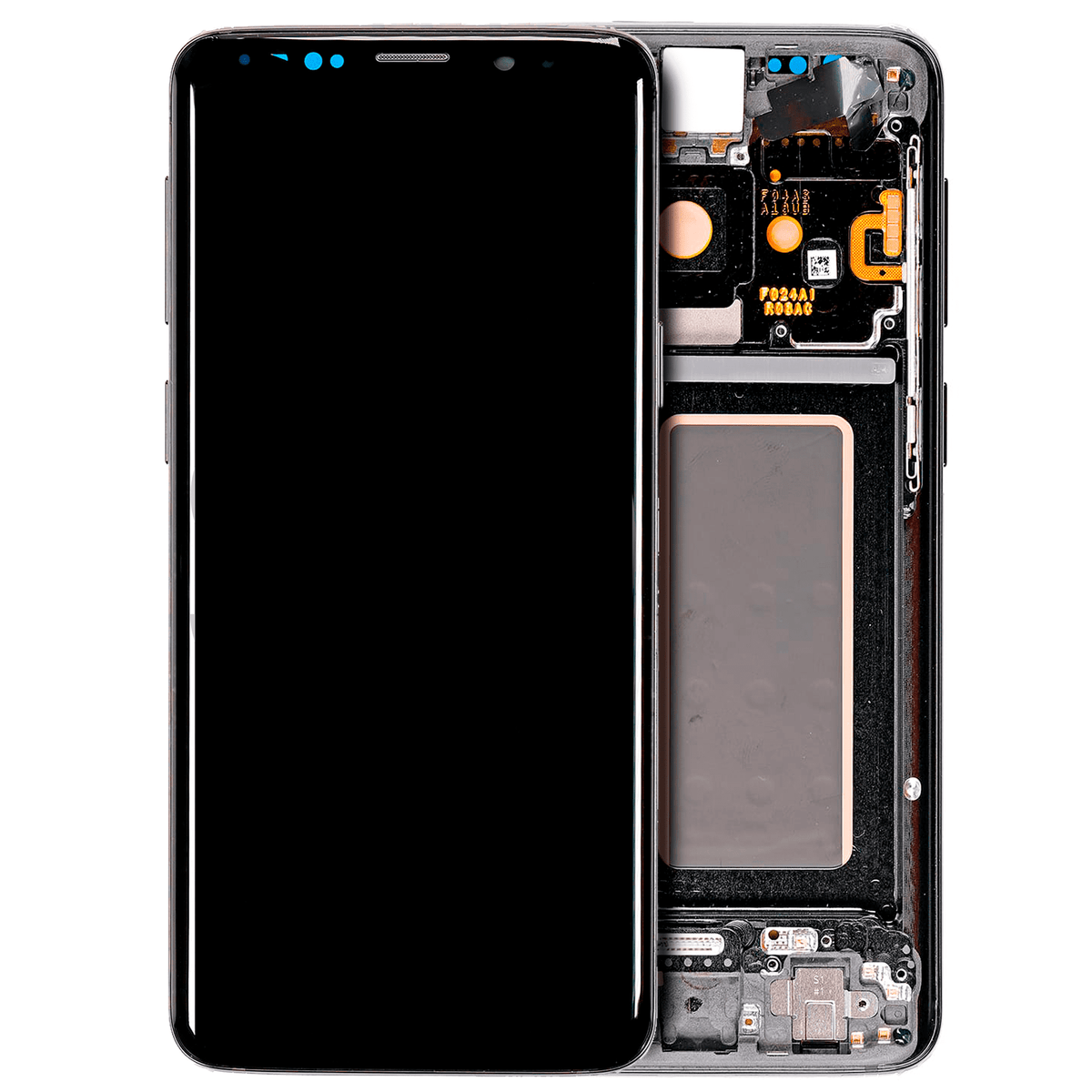 SAMSUNG - GALAXY S9+  傷、液晶もれ有 即日修理】Galaxy S9,S9+ 画面割れ修理 写真付きで分解解説