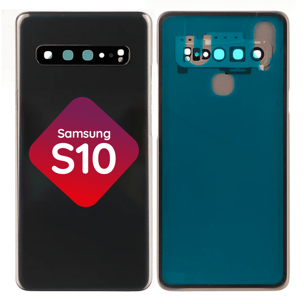 Samsung Galaxy S10 Back Glass + Camera Lens BLK CELL RESCUE CENTER