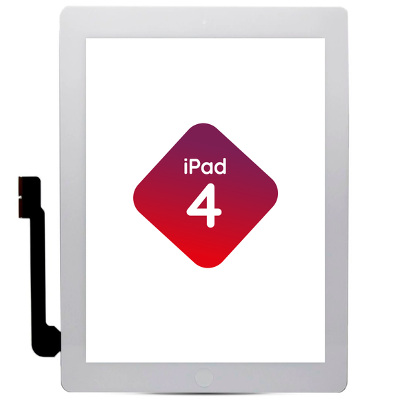 iPad 4 Complete Digitizer (White)