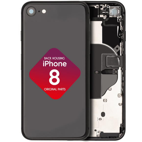 iPhone 8 Back Housing + Small Parts Installed (Gray)