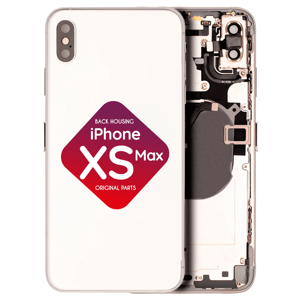 iPhone XS Max Back Housing + Small Parts Installed (Silver) CELL