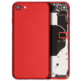 iPhone 8 Back Housing + Small Parts Installed (Red)