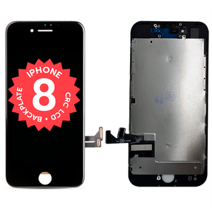 iPhone 8 / SE 2020 LCD + Backplate Installed / High Brightness ( Black )