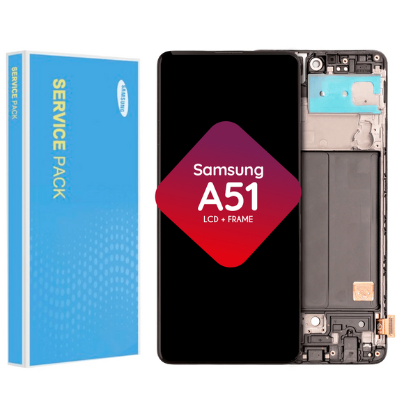 Samsung Galaxy A51 LCD + Frame (Service Pack)