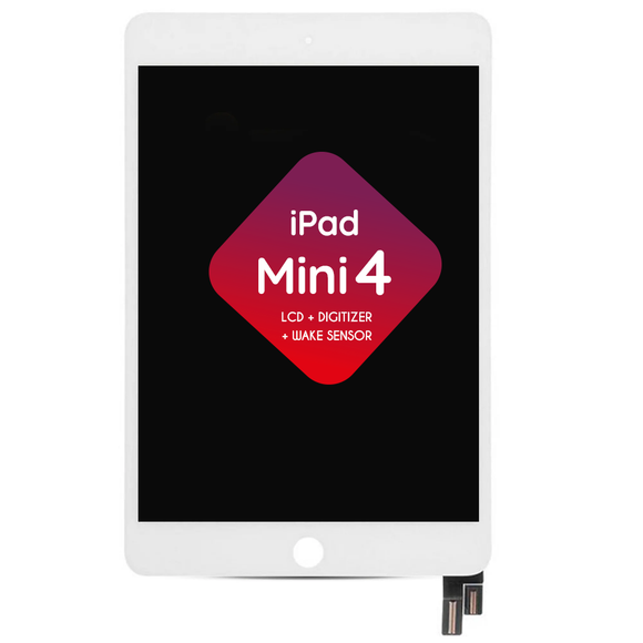 iPad Mini 4 LCD + Digitizer + Wake Sensor (White)