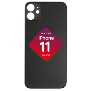 iPhone 11 Back Glass (Big Hole) (Black)