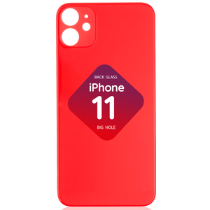 iPhone 11 Back Glass (Big Hole) (Red)