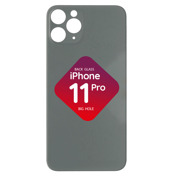 iPhone 11 Pro Back Glass (Big Hole) (Gray)