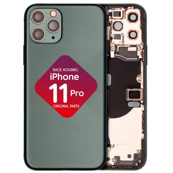 iPhone 11 Pro Back Housing + Small Parts Installed (Midnight Green)