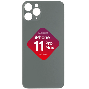 iPhone 11 Pro Max Back Glass (Big Hole) (Gray)
