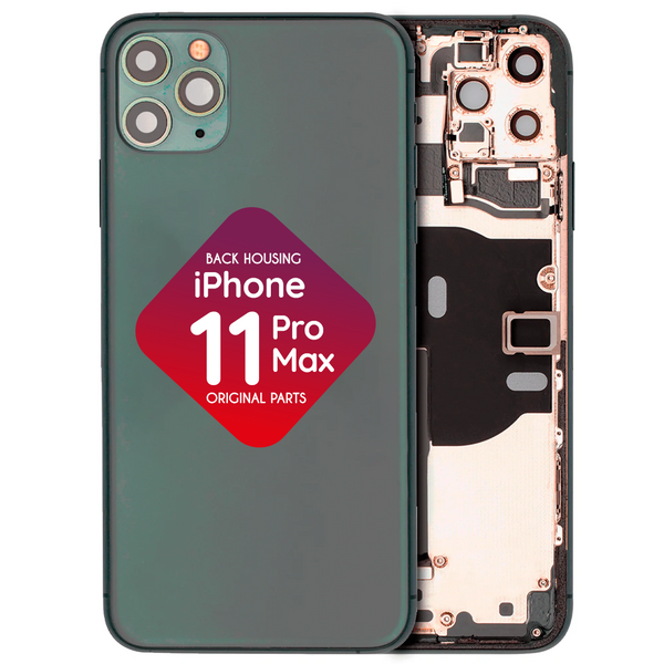 iPhone 11 Pro Max Back Housing + Small Parts Installed (Midnight