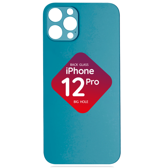 iPhone 12 Pro Back Glass (Big Hole) (Pacific Blue)