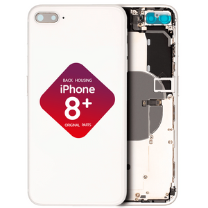iPhone 8 Plus Back Housing + Small Parts Installed (Silver)