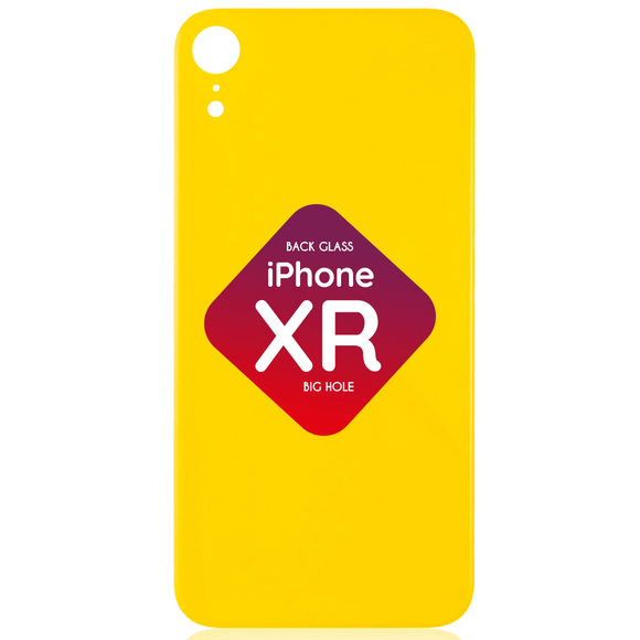 iPhone XR Back Glass (Big Hole) (Yellow)
