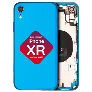 iPhone XR Back Housing + Small Parts Installed (Blue)