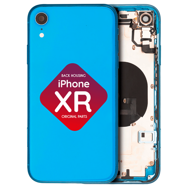 iPhone XR Back Housing + Small Parts Installed (Blue) – CELL
