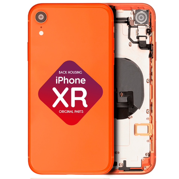 iPhone XR Back Housing + Small Parts Installed (Coral)