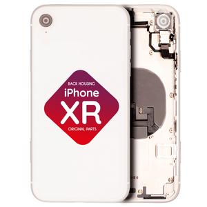 iPhone XR Back Housing + Small Parts Installed (White)