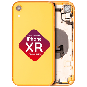 iPhone XR Back Housing + Small Parts Installed (Yellow)