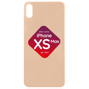 iPhone XS Max Back Glass (Big Hole) (Gold)